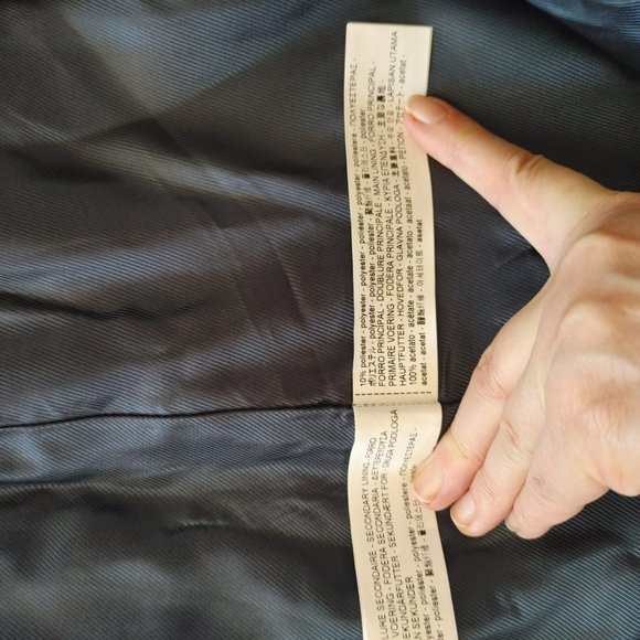 NWT ZARA COTTON WOOL KHAKI OLIVE GREEN DOUBLE BREASTED MILITARY COAT JACKET. M - Picture 12 of 14